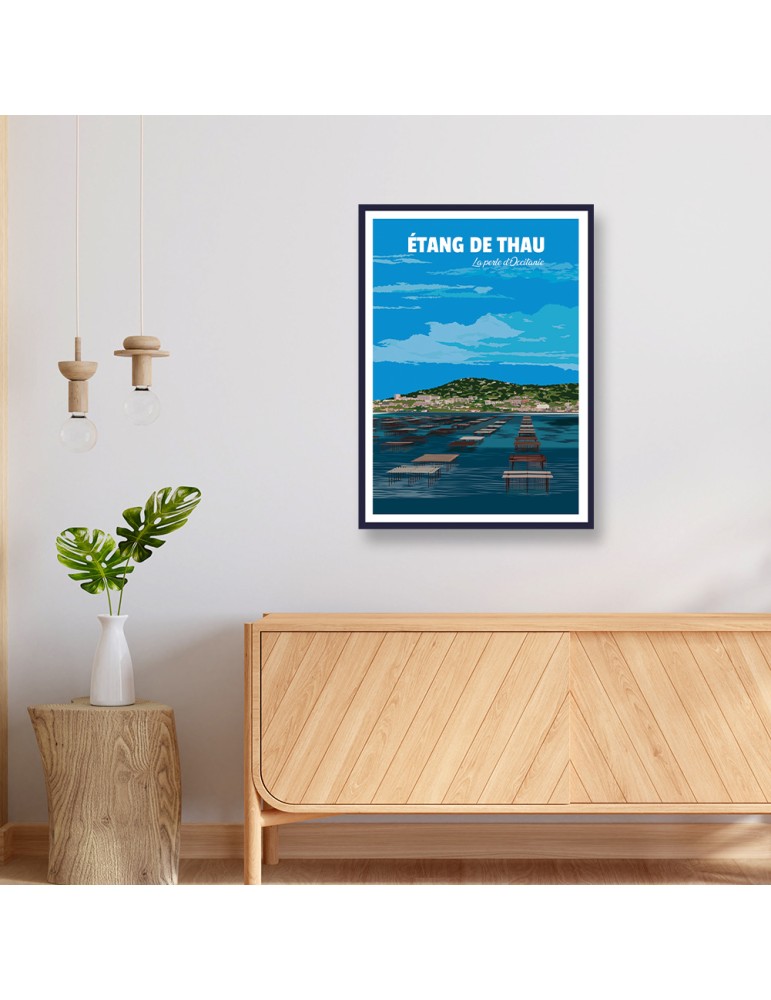 Etang de Thau – Poster affiche – image encadrée