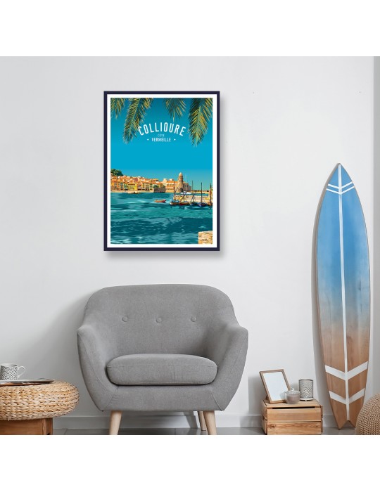 Collioure – Poster affiche – image encadrée