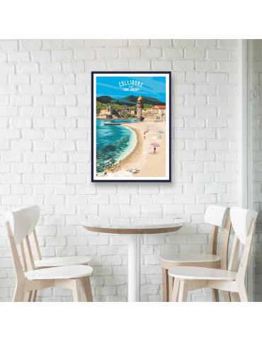 Collioure Saint-Vincent – Poster affiche – image encadrée 2
