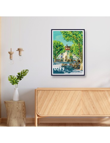 Uzès – Poster affiche – image encadrée 2
