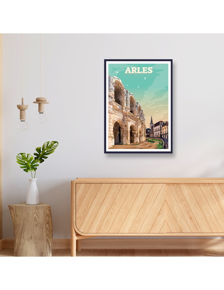 Arles – Poster affiche – image encadrée