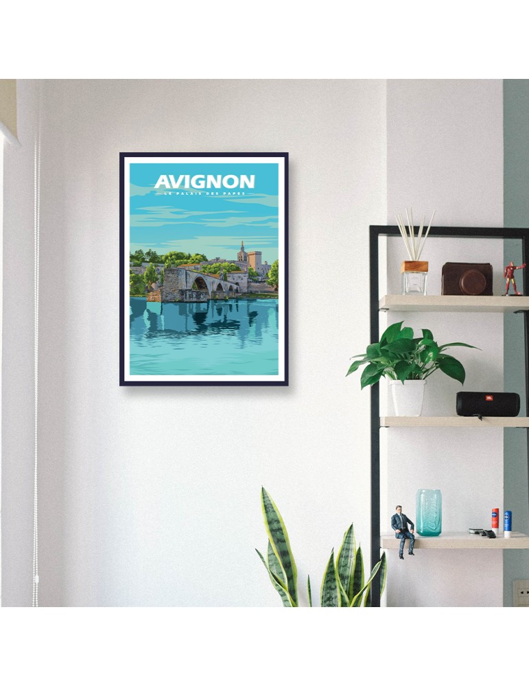 Avignon – Poster affiche – image encadrée