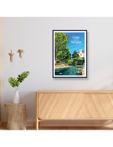 L'Isle sur la Sorgue – Poster affiche – image encadrée 2