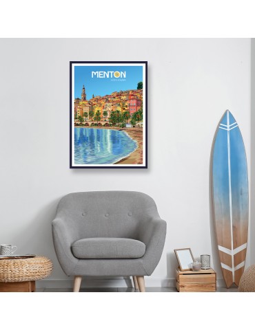 Menton – Poster affiche – image encadrée 2
