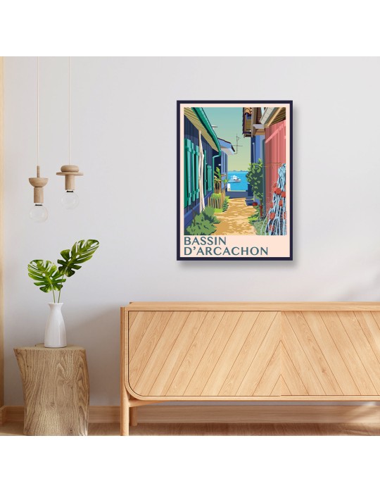 Bassin d'Arcachon – Poster affiche – image encadrée