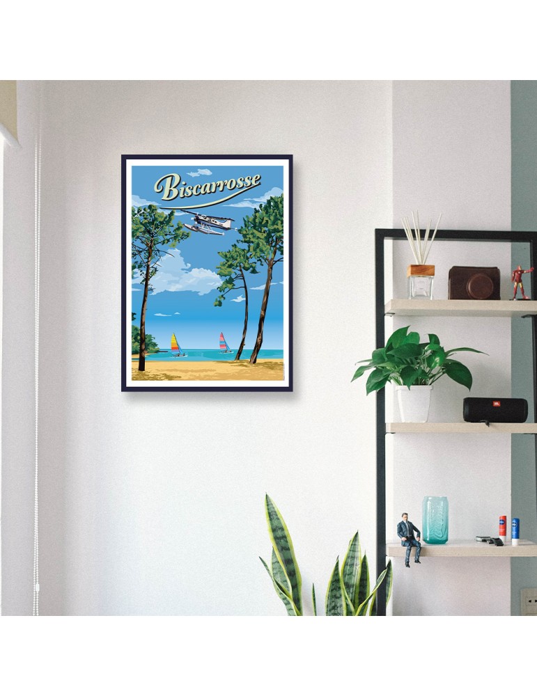 Biscarrosse 1 – Poster affiche – image encadrée