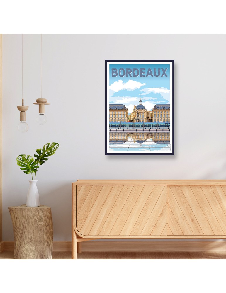Bordeaux 1 – Poster affiche – image encadrée