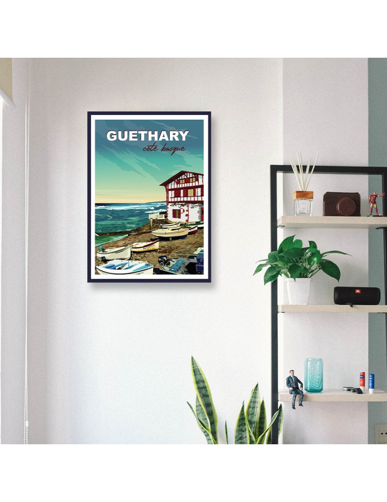Guéthary – Poster affiche – image encadrée