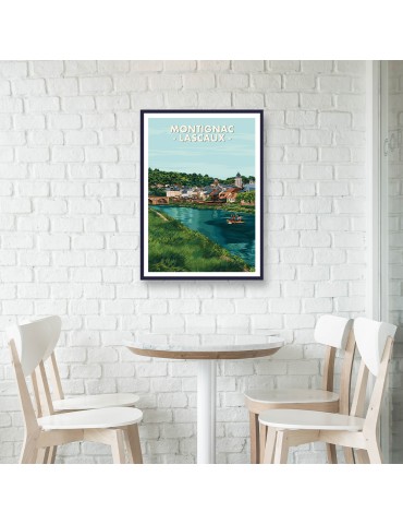 Montignac - Lascaux – Poster affiche – image encadrée 2