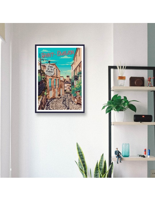 Saint-Emilion – Poster affiche – image encadrée