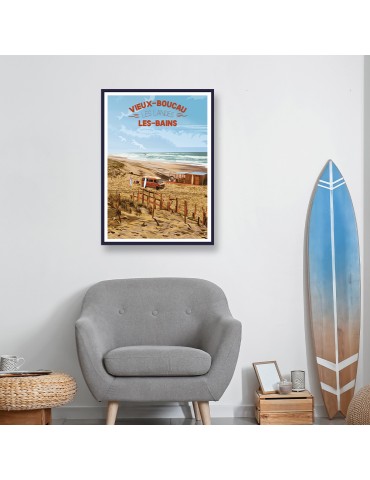 Les Bains – Poster affiche – image encadrée 2