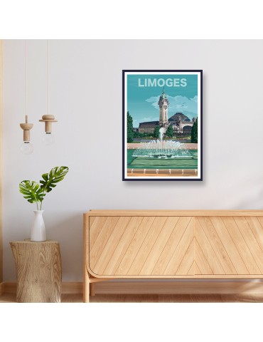 Limoges – Poster affiche – image encadrée 2