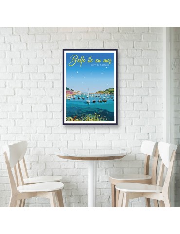 Belle-île-en-Mer – Poster affiche – image encadrée 2