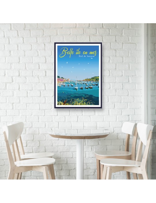 Belle-île-en-Mer – Poster affiche – image encadrée