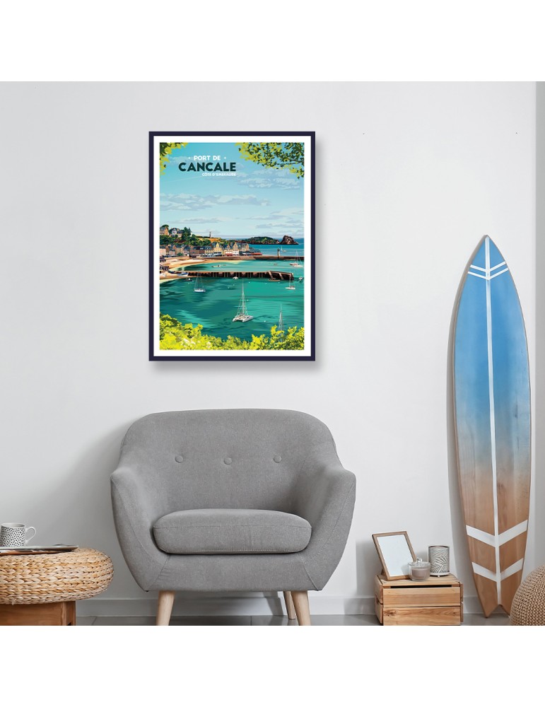 Port de Cancale – Poster affiche – image encadrée