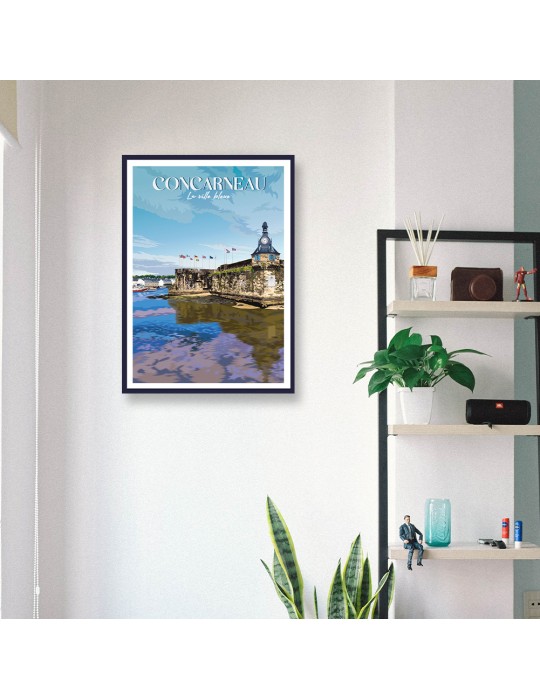 Concarneau – Poster affiche – image encadrée