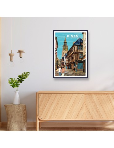Dinan – Poster affiche – image encadrée 2