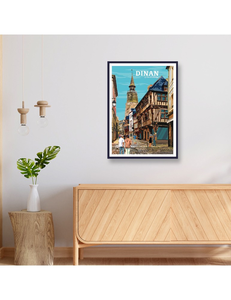 Dinan – Poster affiche – image encadrée