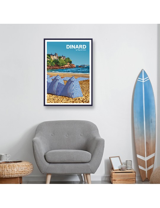 Dinard – Poster affiche – image encadrée
