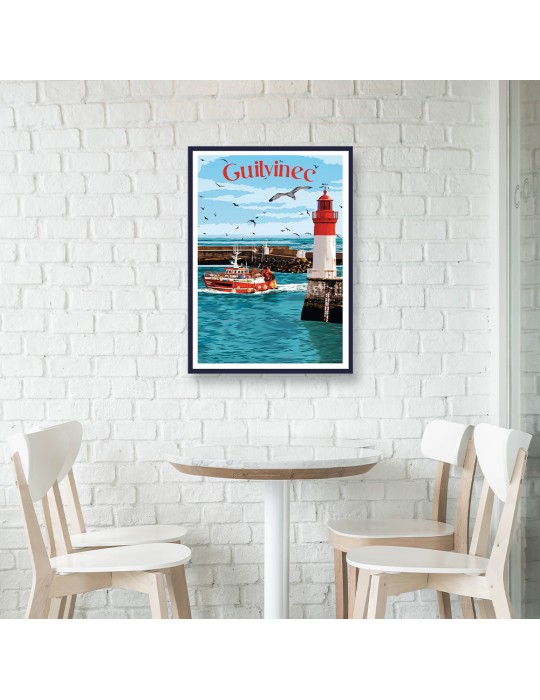 Le Guilvinec – Poster affiche – image encadrée