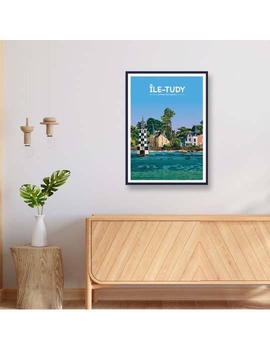 L'île Tudy – Poster affiche – image encadrée