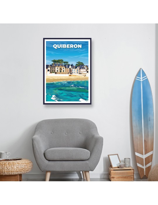 Quiberon – Poster affiche – image encadrée