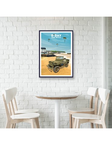 D'Day Juno Beach – Poster affiche – image encadrée 2