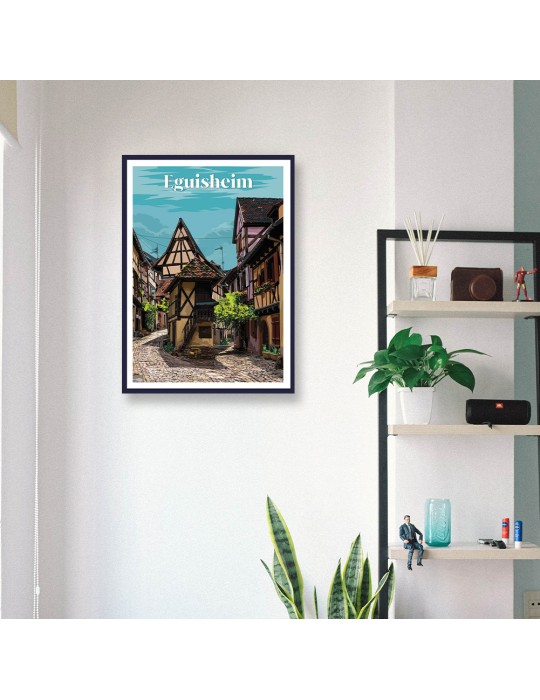 Eguisheim – Poster affiche – image encadrée