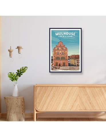 Mulhouse – Poster affiche – image encadrée 2