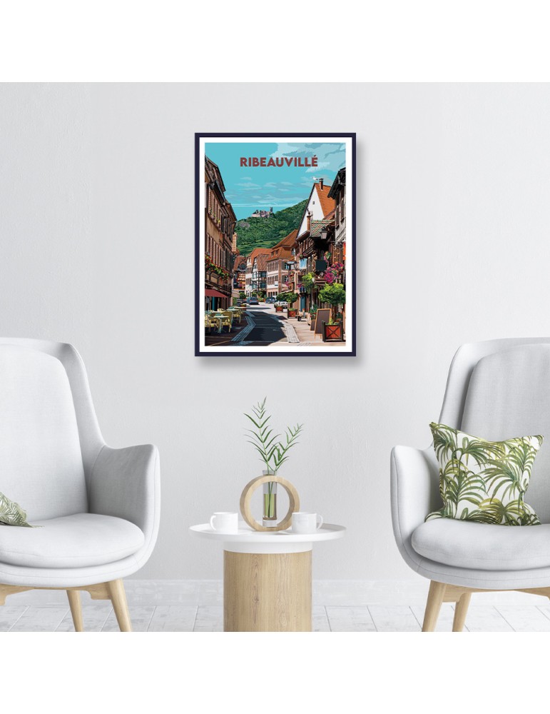 Ribeauvillé – Poster affiche – image encadrée