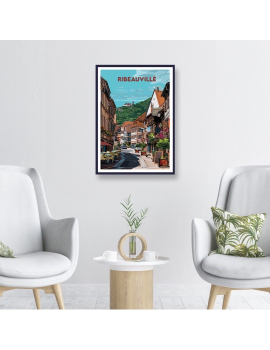 Ribeauvillé – Poster affiche – image encadrée