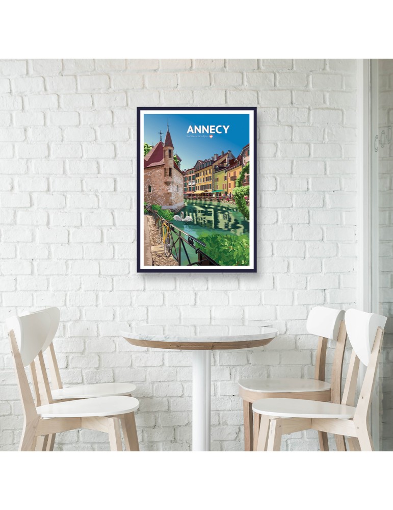 Annecy – Poster affiche – image encadrée