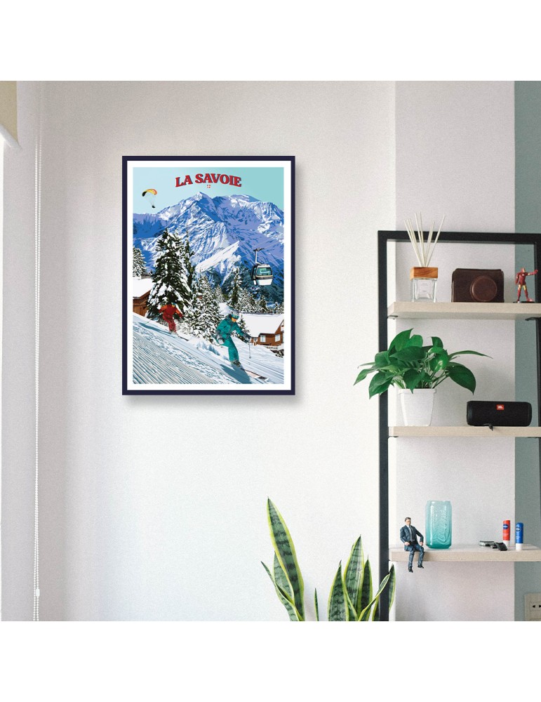 La Savoie Hiver – Poster affiche – image encadrée