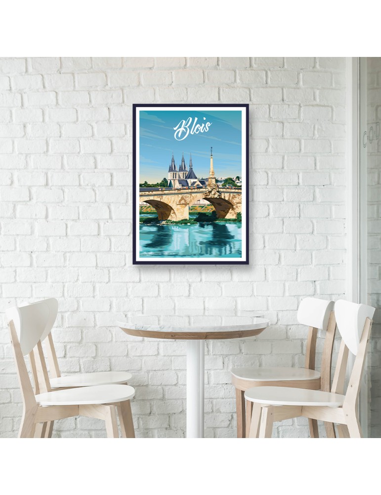 Blois – Poster affiche – image encadrée