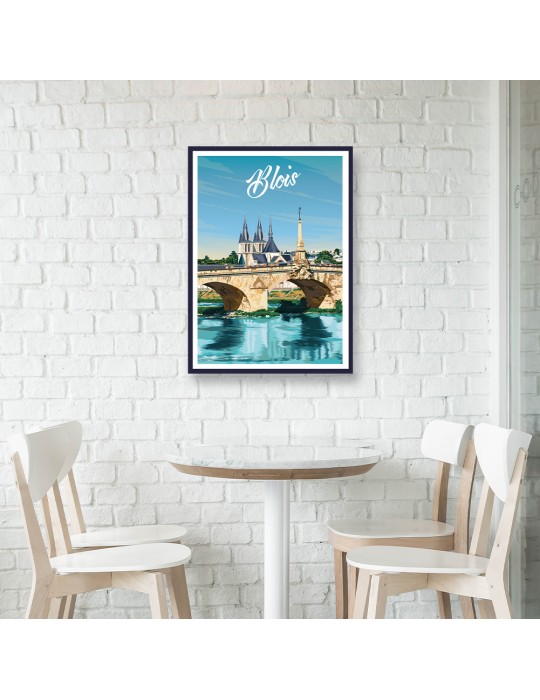 Blois – Poster affiche – image encadrée