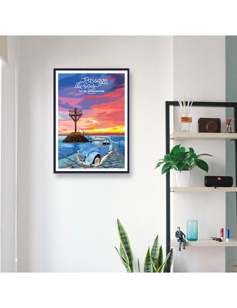 Passage du Gois – Poster affiche – image encadrée