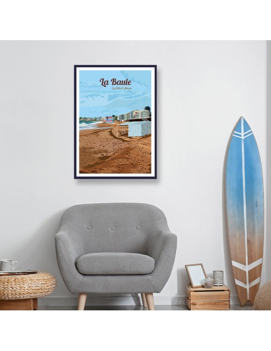 La Baule – Poster affiche – image encadrée