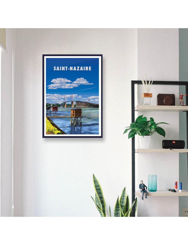 Saint-Nazaire – Poster affiche – image encadrée
