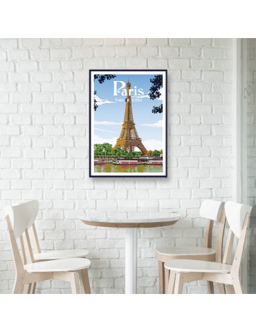 Paris Tour Eiffel – Poster affiche – image encadrée 2