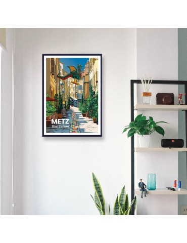 Metz - Rue Taison – Poster affiche – image encadrée 2