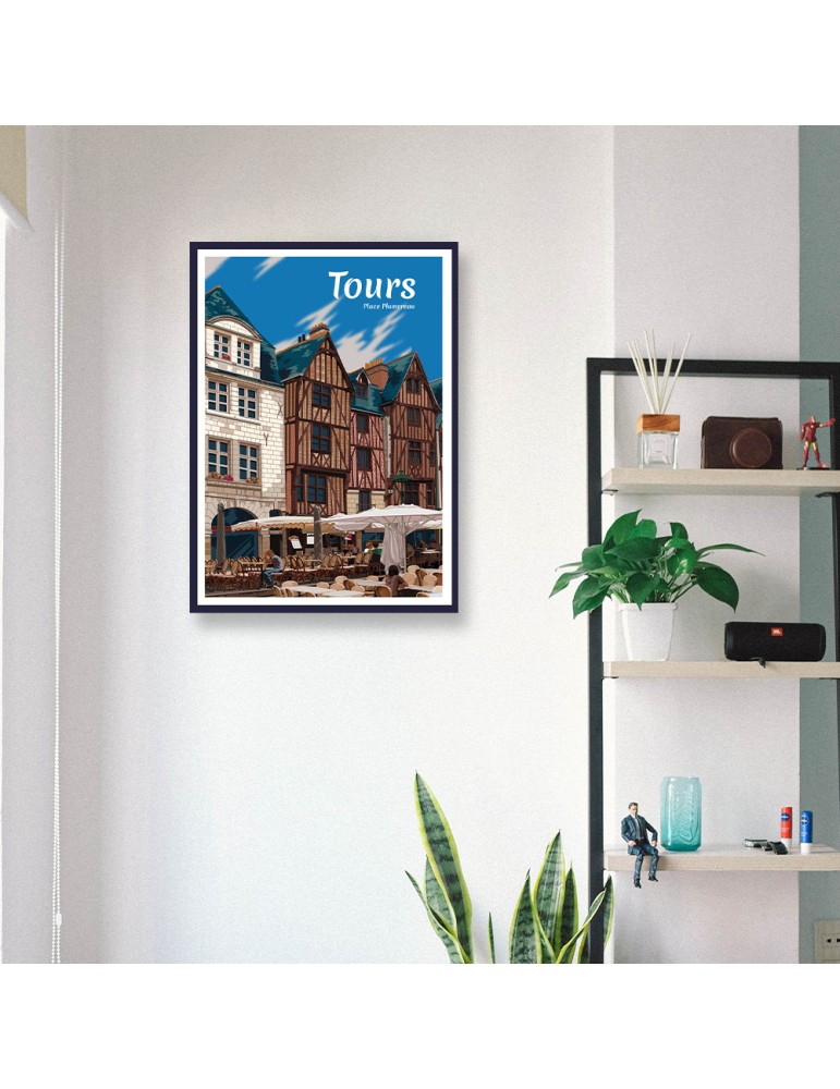 Tours – Poster affiche – image encadrée
