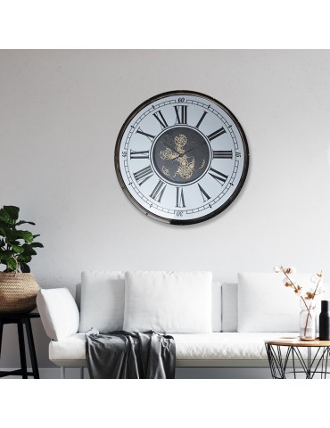 Horloge à engrenages avec miroir – 08.078 – Ø 120 cm 2