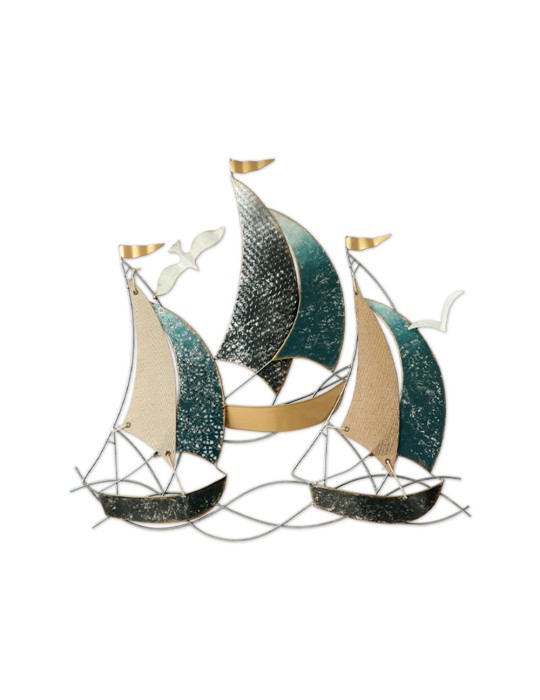 Sculpture métal et toile de jute – 06.458