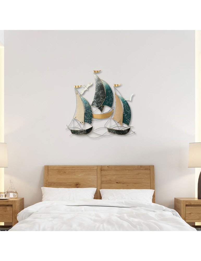 Sculpture métal et toile de jute – 06.458
