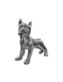 Sculpture intérieure en résine – Fidzi patiné argent