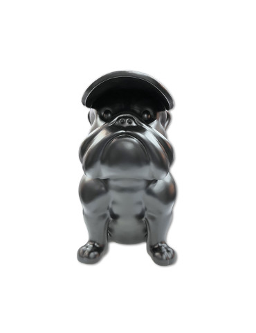 Chien MF Noir mat - 04.711 - H : 40 cm