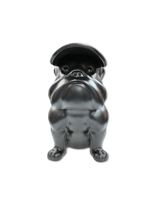 Chien MF Noir mat - 04.711 - H : 40 cm
