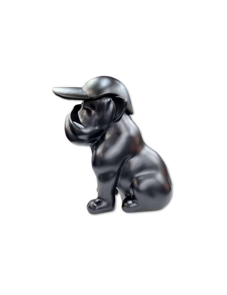 Chien MF Noir mat - 04.711 - H : 40 cm