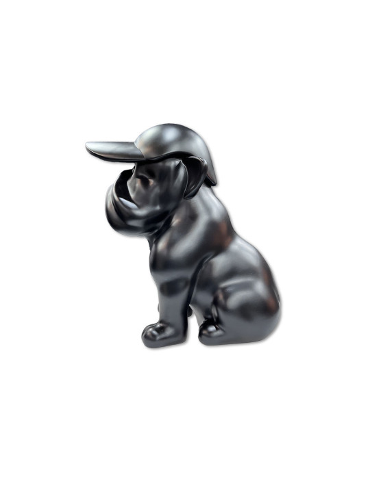 Chien MF Noir mat - 04.711 - H : 40 cm