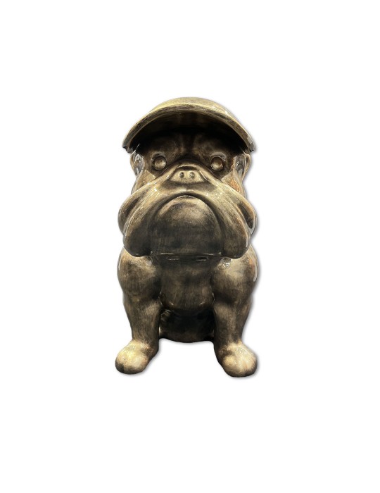 Chien GF Patiné Or - 04.709 - H : 90 cm
